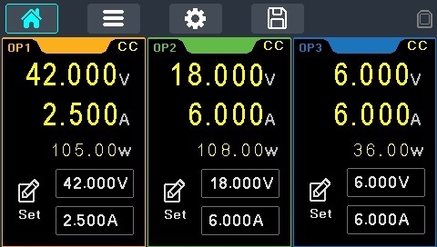 FX100TP main screen