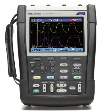 Tektronix THS3024 (THS3000 Series) handheld oscilloscope - front